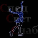 Светодиодная фигура "Фигуристка-1" Синяя