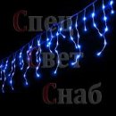 Светодиодная гирлянда. Бахрома 40 x 0,6 м Синяя. Нить белая. Уличная. В бобине