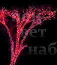 Гирлянда светодиодная для деревьев "Клип-лайт" 100м  Красная