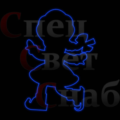 Световая фигура 2d Снегурочка
