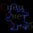 Световая фигура 2d Снеговик