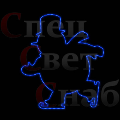 Световая фигура 2d Снеговик