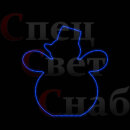 Световая фигура 2d Снеговичок