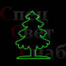 Световая фигура 2d Зеленая елочка